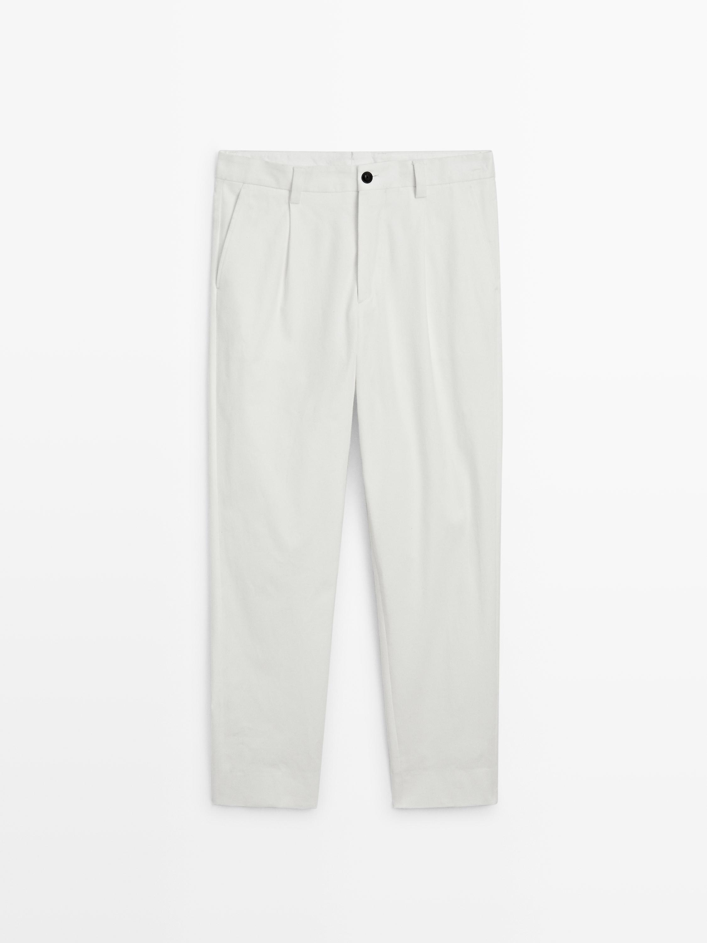 Darted wide-leg trousers - LIMITED